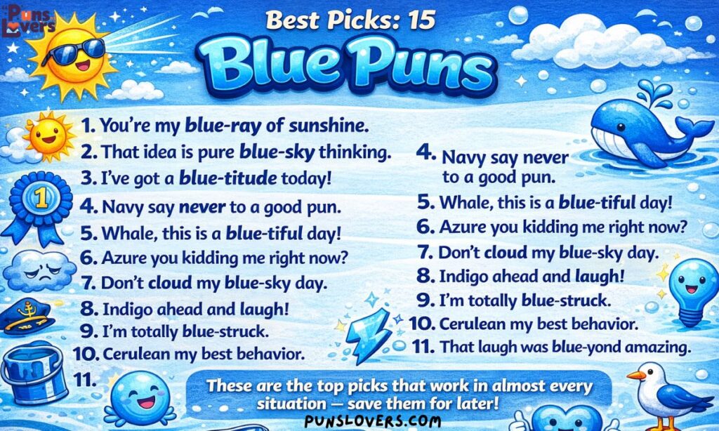 Best Picks: 15 Blue Puns