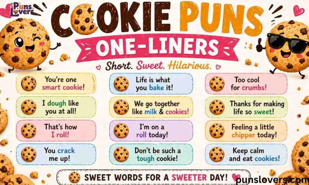 Cookie Puns One-Liners
