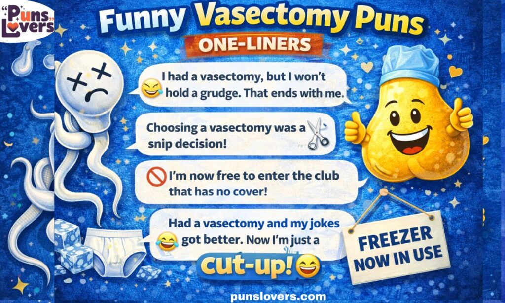 Funny Vasectomy Puns One Liners