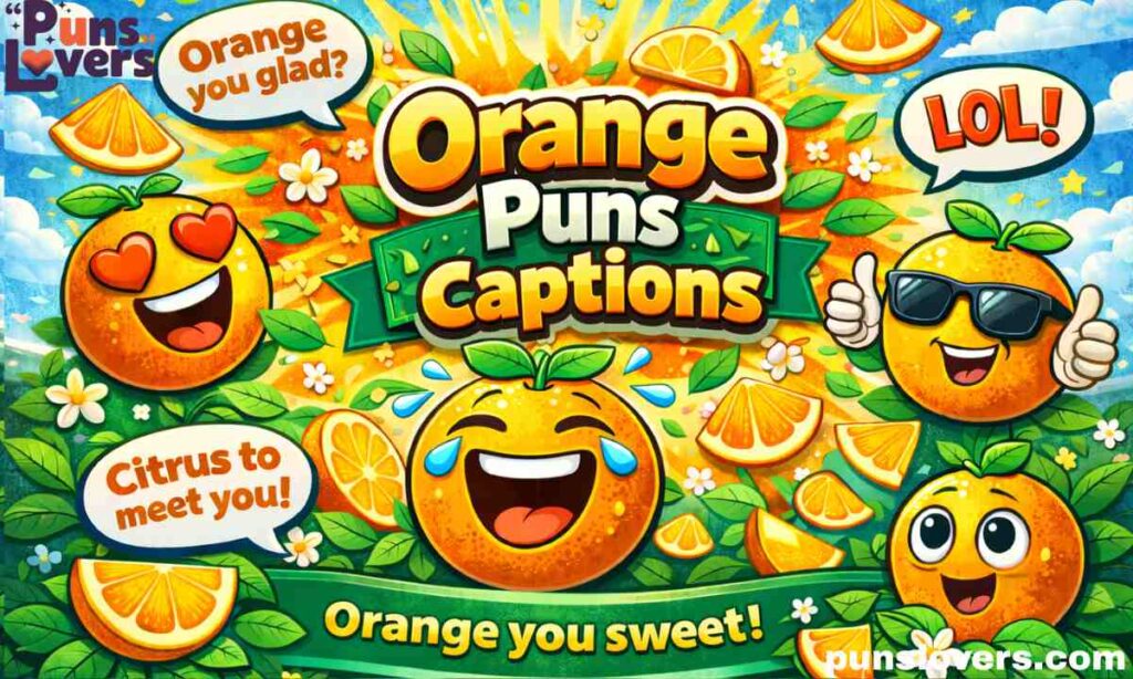 Orange Puns Captions