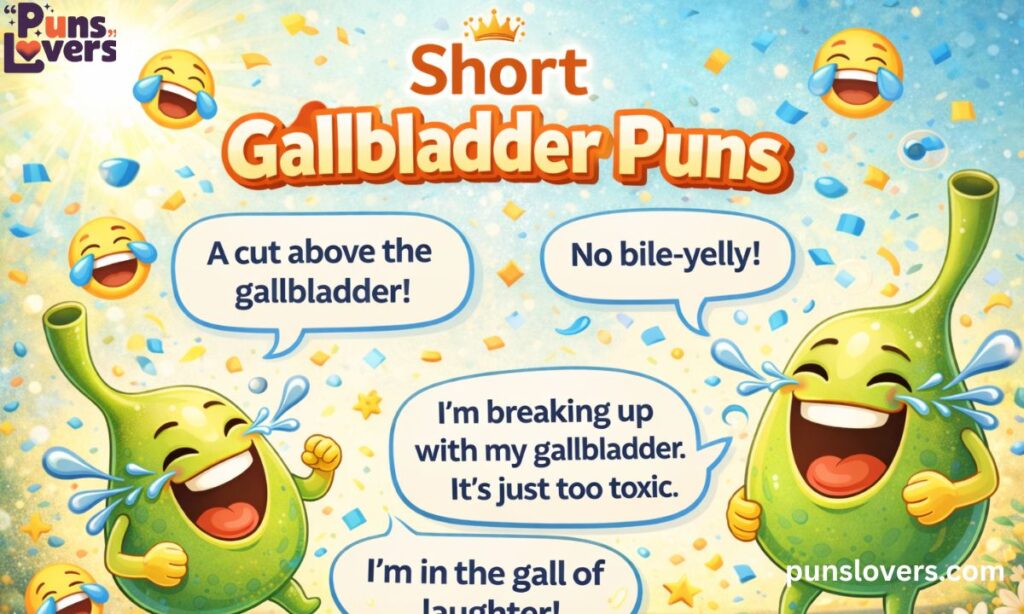Short Gallbladder Puns
