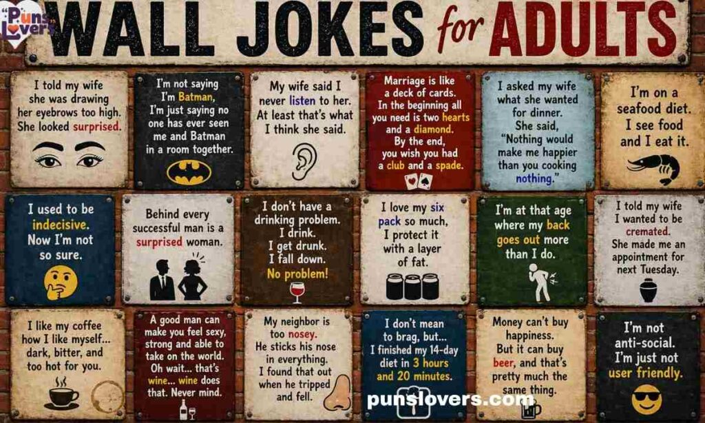 Wall Jokes for Adults