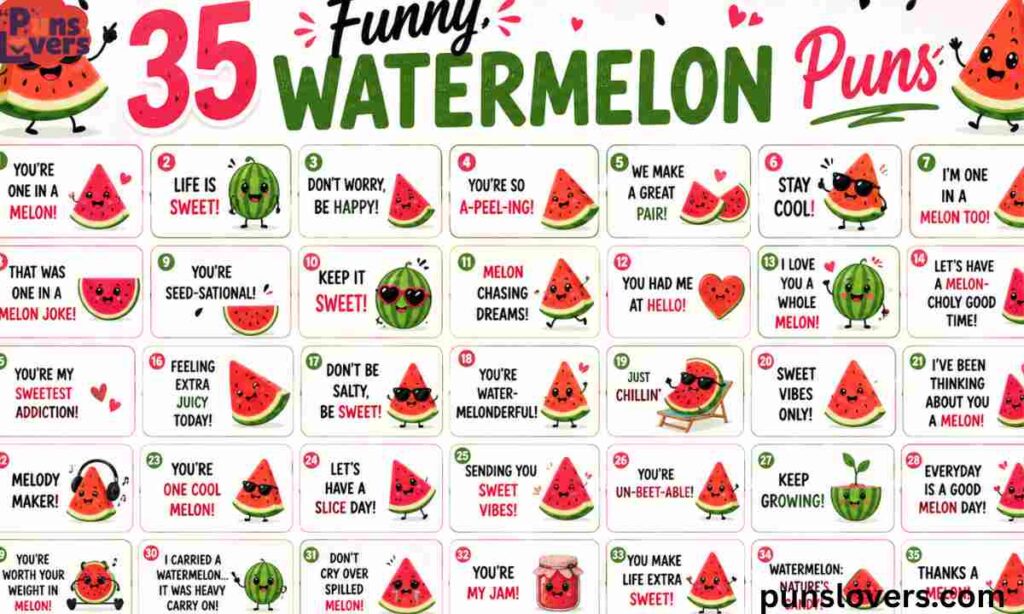 35 Funny Watermelon Puns