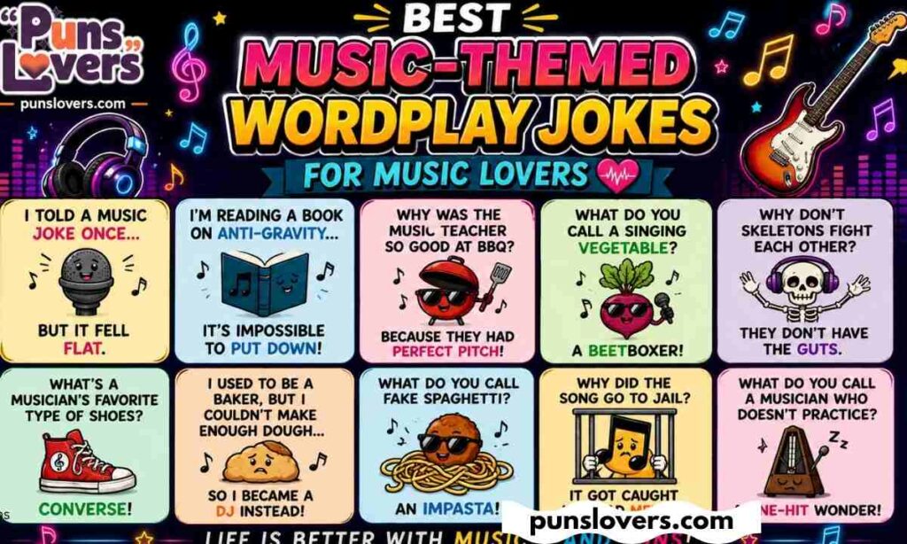 Best Music-Themed Wordplay Jokes for Music Lovers