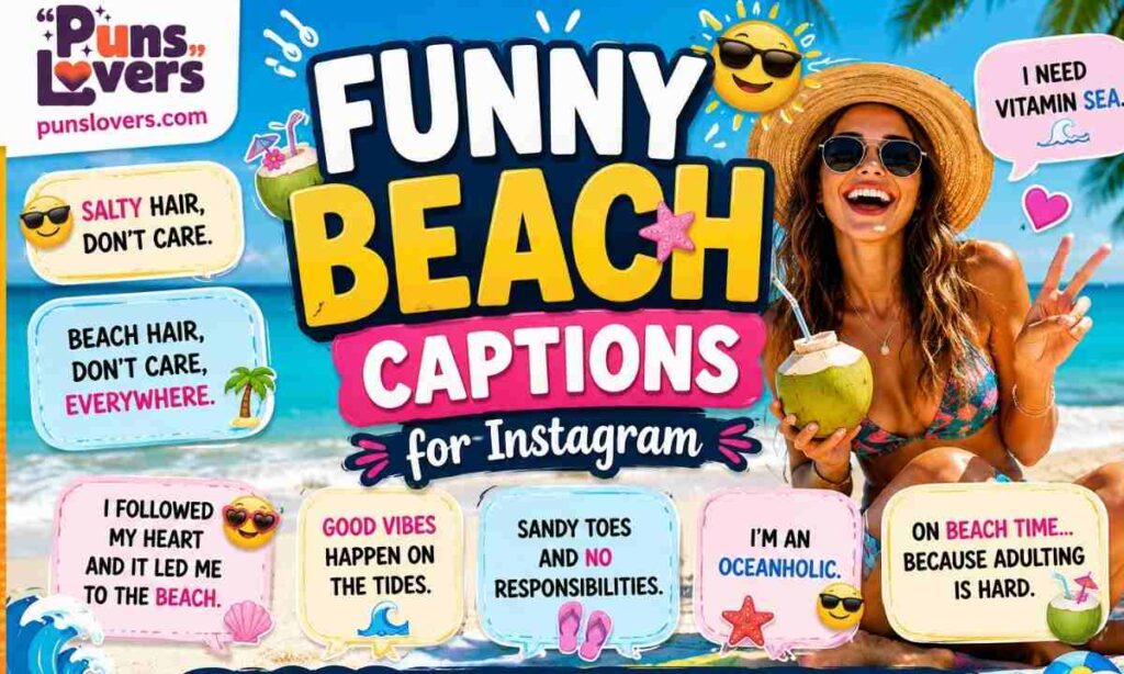 Funny Beach Captions for Instagram