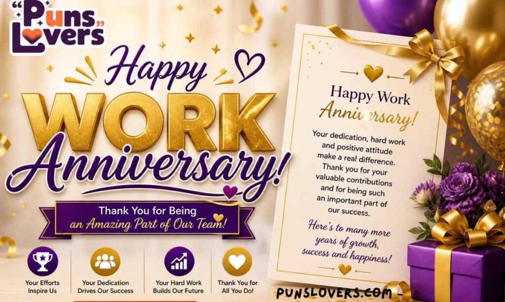 Happy Work Anniversary Wishes 