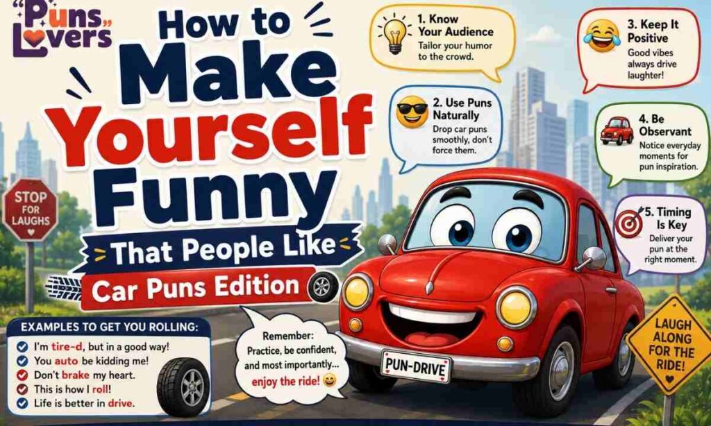 How to Make Yourself Funny That People Like  Car Puns Edition