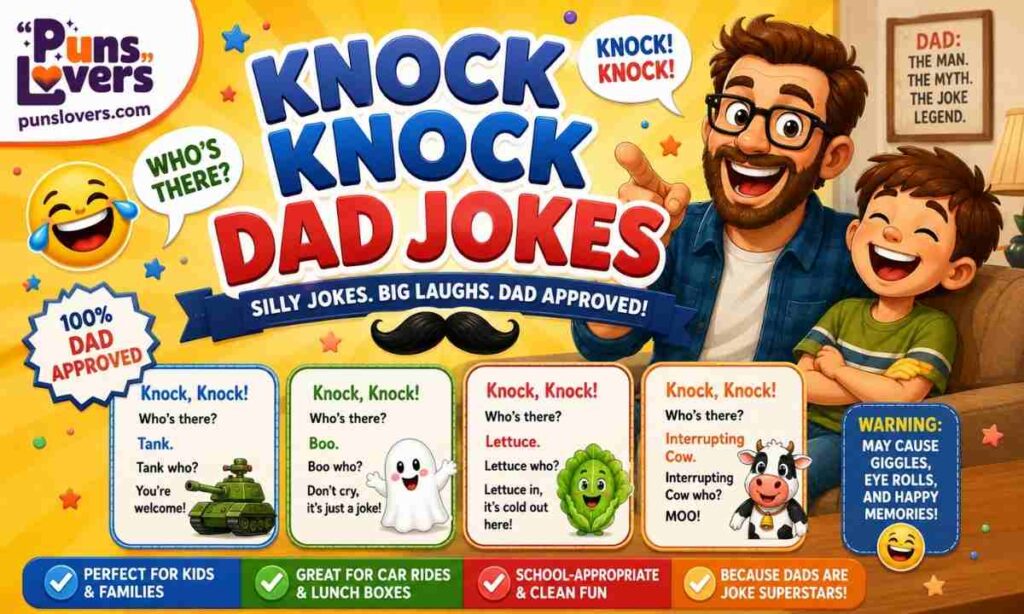 Knock Knock Dad Jokes Kids