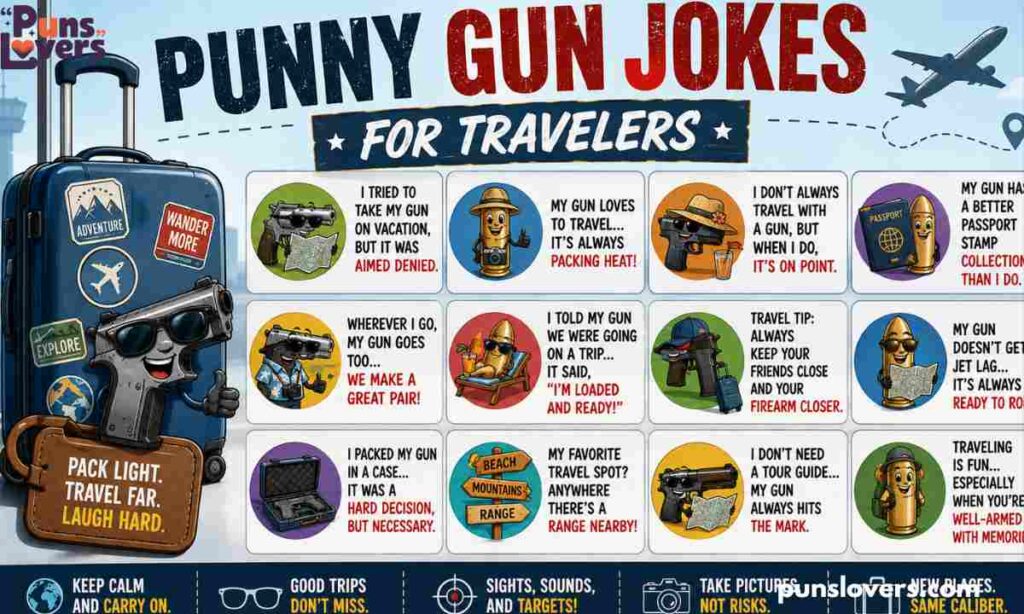 Punny Gun Jokes for Travelers