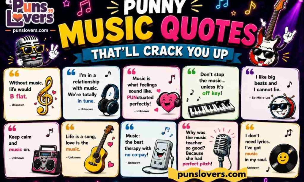 Punny Music Quotes That'll Crack You Up