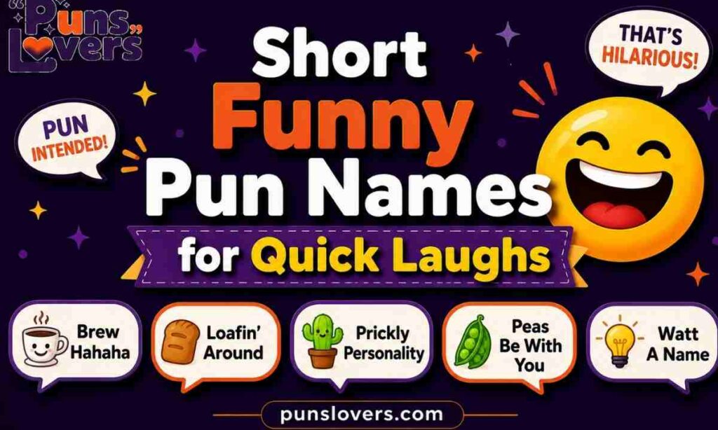 Short Funny Pun Names for Quick Laughs