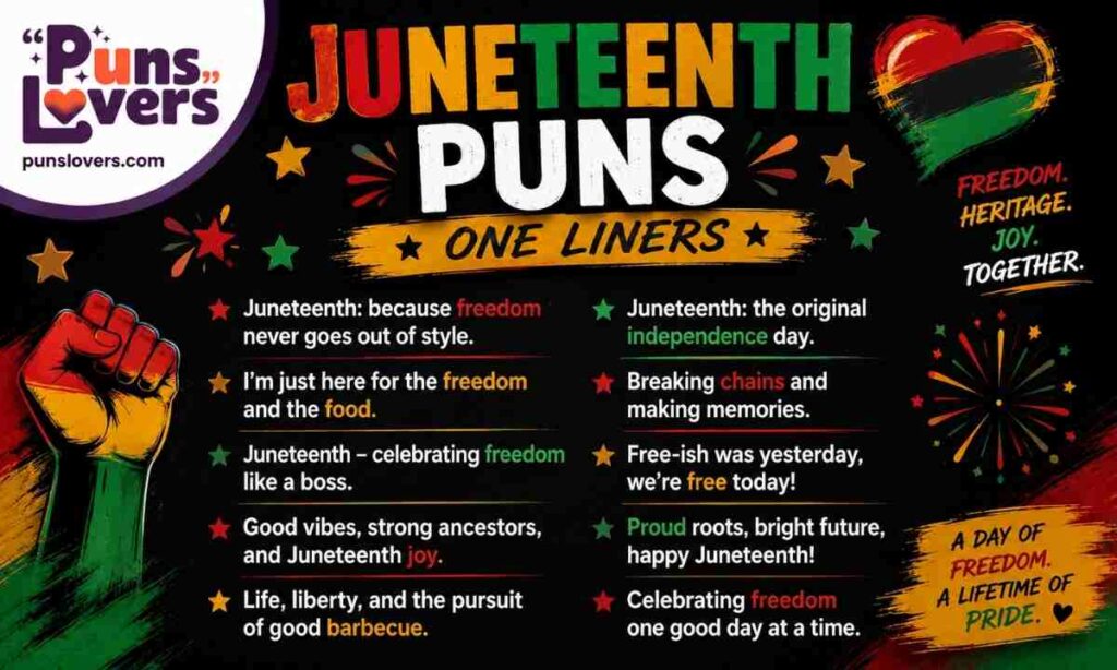 Juneteenth Puns One Liners