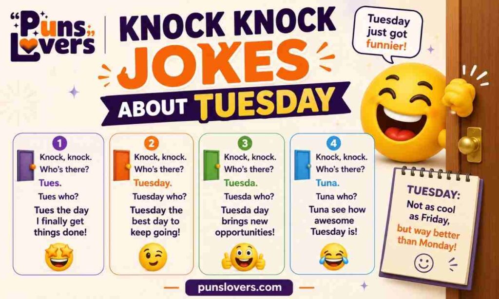 Knock Knock Jokes About Tuesday