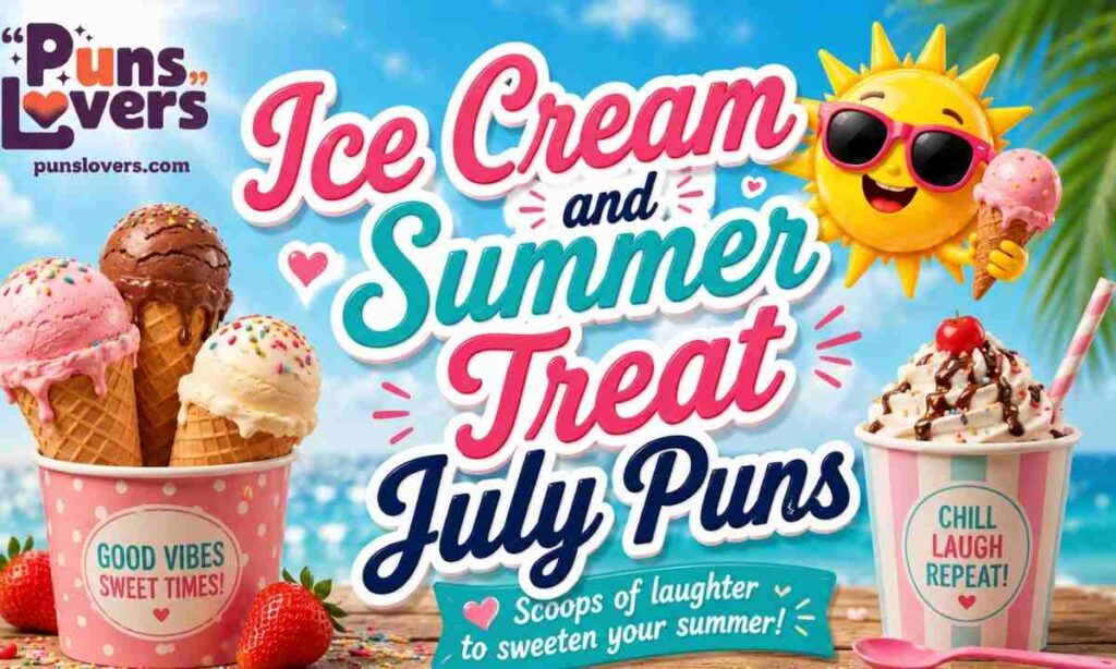Ice Cream and Summer Treat July Puns