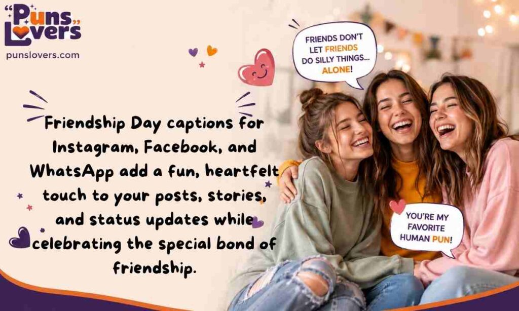Friendship Day Captions for Instagram, Facebook & WhatsApp