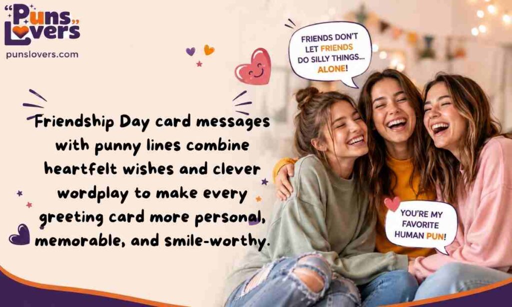 Friendship Day Card Messages With Punny Lines