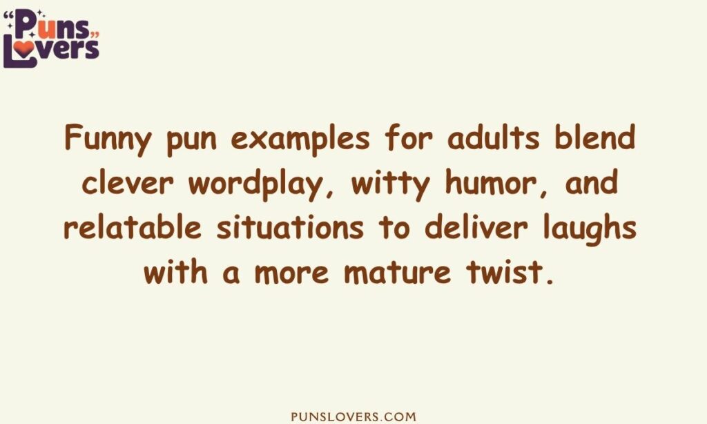 Funny Pun Examples for Adults