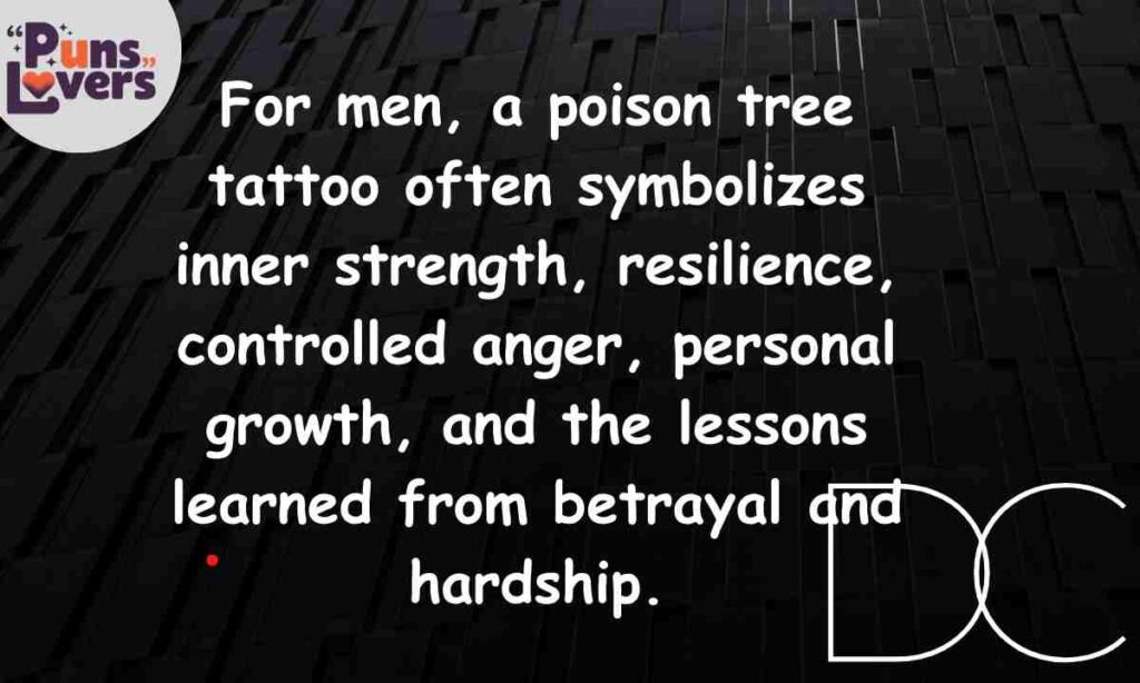 Poison Tree Tattoo Meaning for Men