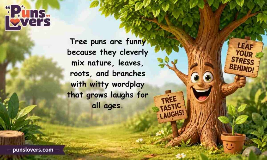 What Makes Tree Puns So Funny