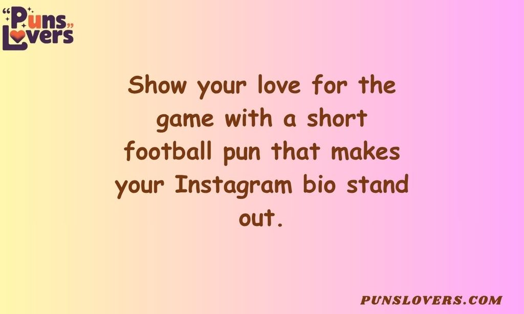 Football Instagram Bio Puns