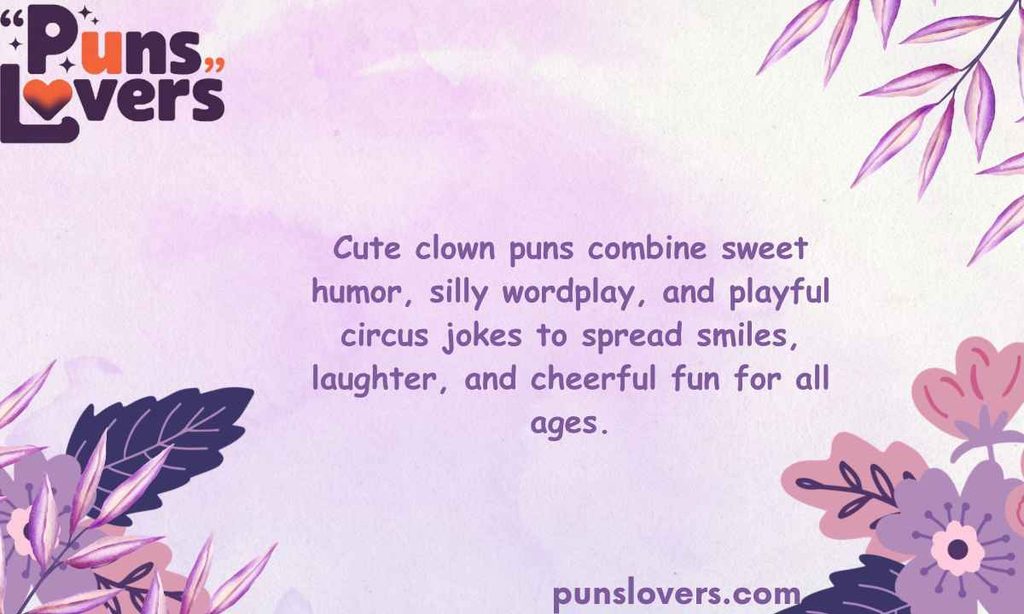 Cute Clown Puns That Are Sweet, Silly and Playful