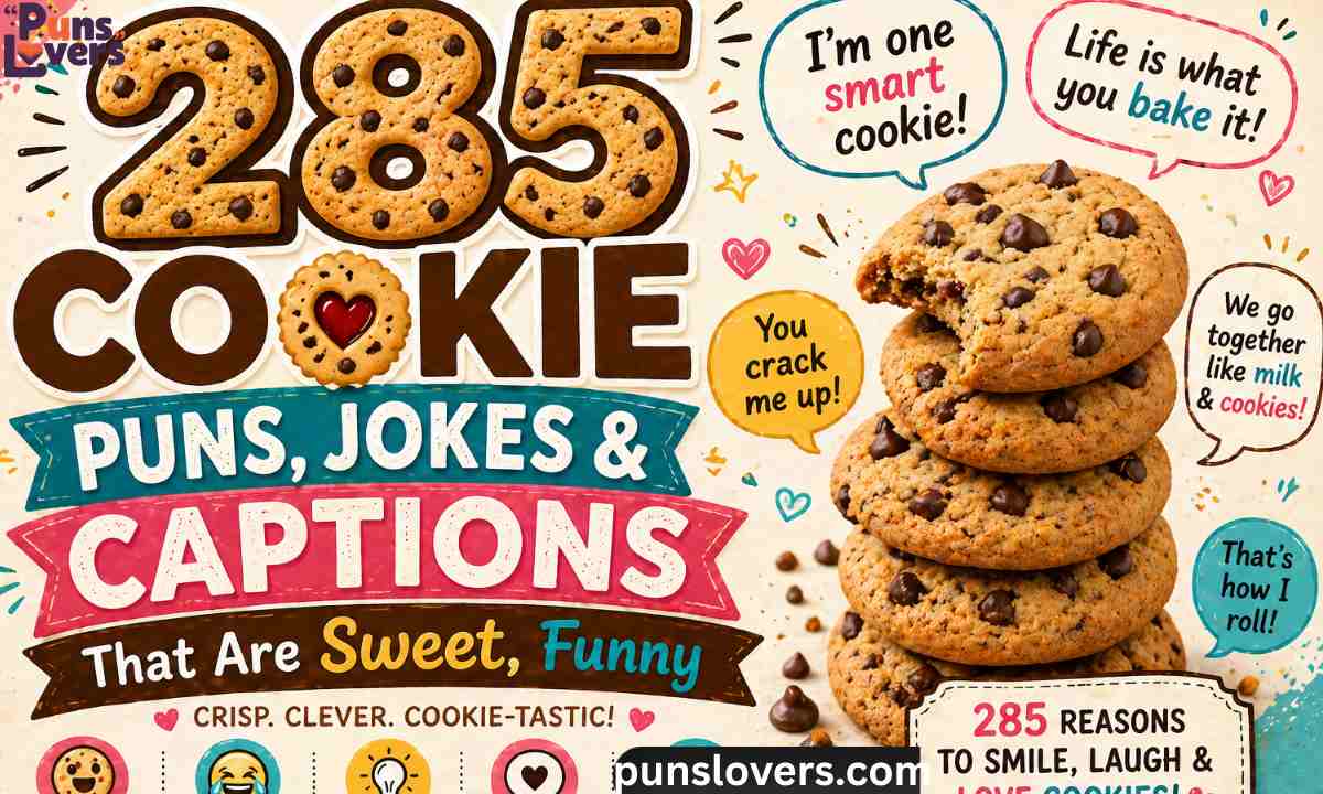 285 Cookie Puns, Jokes & Captions That Are Sweet, Funny 🍪