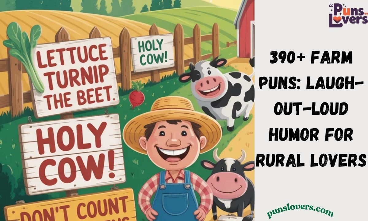 390+ Farm Puns Laugh-Out-Loud Humor for Rural Lovers