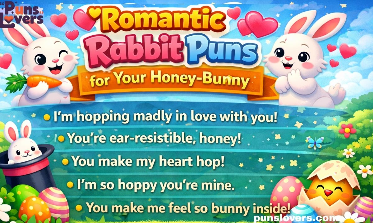 Romantic Rabbit Puns for Your Honey-Bunny — Rabbit Puns Captions