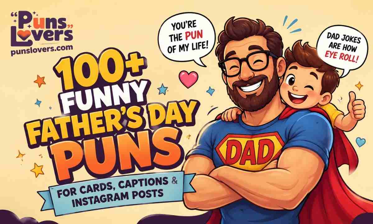 100+ Funny Father's Day Puns for Cards, Captions & Instagram Posts