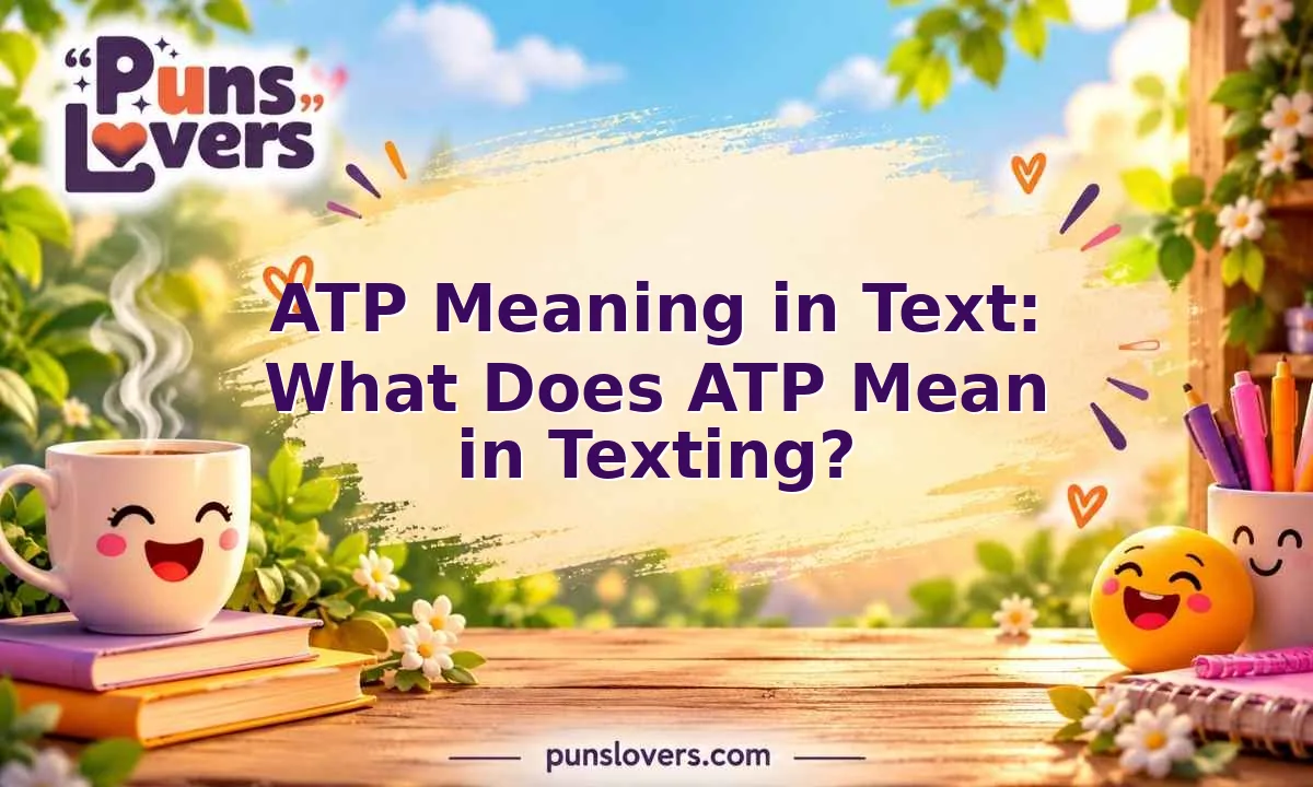 atp meaning in text