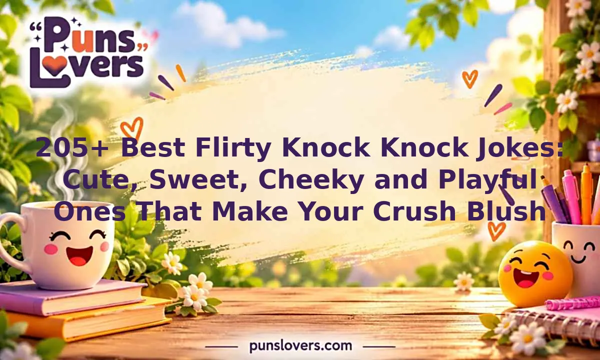 flirty knock knock jokes